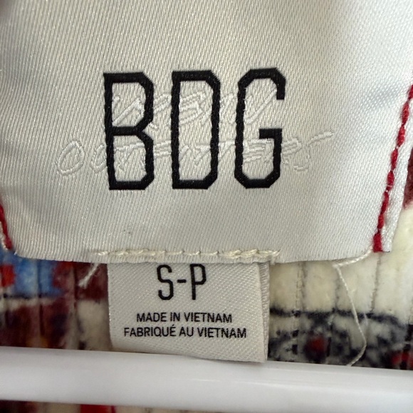 BDG Urban Outfitters Serena Patchwork Corduroy Shacket Jacket Size Small Petite - Picture 3 of 13